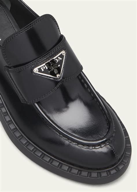 prada creepers shoes|Prada Triangle Logo Platform Loafer (Women) .